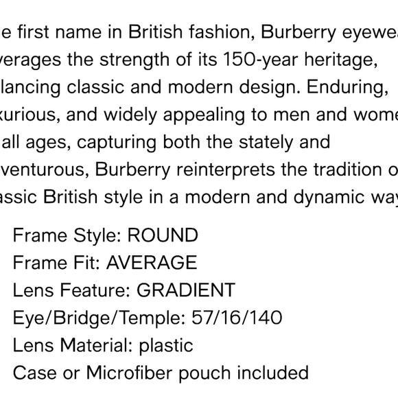 Burberry sunglasses nwt firm! - Picture 9 of 9